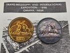 1898 Trans Mississippi Exposition Omaha Medals Lot Hk 281 Silver   Hk 283 Tokens