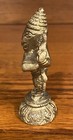 Vtg Brass 2 75    Hindu Deity Dancing Ganesha Figurine Elephant Headed God  India