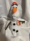 Disney Frozen Olaf Beanie Babies Glitter Sparkles Plush W  Tag 8  Ty