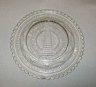 Old Antique Vtg 19th C 1800s Clear Glass Bunker Hill Monument Cup Plate