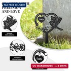Grave Decorations For Cemetery  Dad Memorial Grave Marker  Heart Metal Plaque St