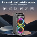 Karaoke Machine With 2 Wireless Microphones  Portable Pa System Big Bluetooth   