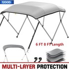 3 4 Bow Bimini Top For Boats Heavy Duty 7 Layers 1200d Boat Canopy With Poles