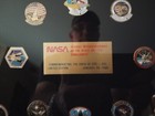 Space Shuttle Challenger   Vintage   asa Challenger Flight Pin Collection Framed