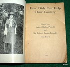 1917 Handbook For Girl Scouts - How Girls Can Help Their Country