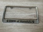 Vintage Bmw Of Honolulu License Plate Frame Metal 1 Pc 