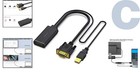 1080p Vga To Hdmi Converter - Compact   Portable Adapter With 18-