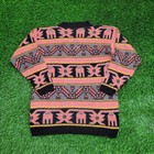 Vintage Tribal Sweater Womens S m 18x25 Usa