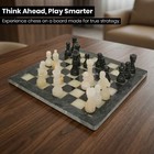 Unique Marble Chess Set Onyx   Black Handmade Board Game Home Decor