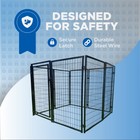 Aleko Dog Kennel 5x5x4 Ft Heavy Duty Pet Playpen Dog Exercise Pen Fence