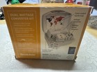 Brookstone Dual Wattage Converter Kit Travel Voltage Adapter Plugs 1800 Watt B14
