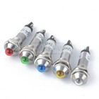8mm 12v 24v 220v Led Metal Pilot Panel Indicator Signal Warning Light Lamp Xd8-2