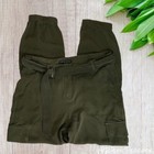 Theory Joggers Womens Size 2 Army Green 100  Silk Cargo Utility Belted Pants
