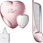 Refa Heart Mirror Comb Set Compact Hair Brush   Mirror So Cute Luxurious Elegant