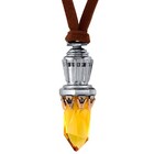 Star Wars X Rocklove New Rey Kyber Crystal Leather Cord Pendant Necklace