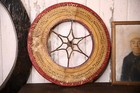 Vintage Antique Gambling Wheel Wood Carnival Game Sign Circus Roulette 1930s
