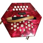 Vintage Scholer Concertina Accordion Chu 100  With Original Box Read
