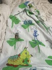 Vintage 1998 Disney Pixar A Bugs Life Fitted Twin Bed Sheet Made In Usa Cartoon