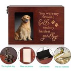 Large Pet Cremation Urn With Photo Frame - Dog Cat Ashes Memorial Box