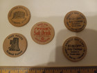Vintage Wooden Nickels Lot