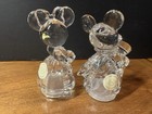 Lenox Mickey And Minnie Mouse Crystal Salt And Pepper Shakers Made In Germany