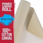 U s  Art Supply 63  Wide X 6 Yd  18ft Long Unstretched Canvas Roll Triple Primed