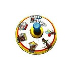 Vintage Tin Spinning Top With Wood Handle By Ohio Art Fully Working