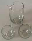 Tribuno Vermouth   Cocktail Martini Set   Clear Glass Pitcher 2 Glasses   Mcm