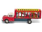 Vintage Yonezawa Tin Litho Toy Friction Menagerie Truck W  Box - Works