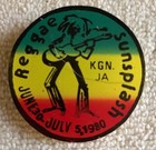 Bob Marley Reggae Sunsplash - 1980 Kingston  Ja - Rasta Concert Pinback Button