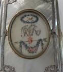 19th C  Mother-of-pearl Needle Case  Sterling Silver Trim