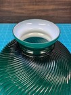 19th Century Victorian Green Case Glass Swirl Student Lamp Shade