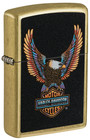 Zippo Windproof Harley Davidson Logo With Eagle Lighter  46678  New In Box