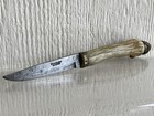 Beautiful Vintage Edward Zinn Fixed Blade Stagg antler Knife Made In Sweden 6 5   