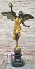 Bronze Greek Victory Goddess Statue  Sculpture Art Deco Home Decor Gilt