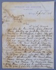 1876 Anthracite Coal Association Chicago Railroad   Canal Rates Letter Bk4-j