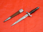 Fine Antique Prostitute Dagger Knife Decorated Blade Spain Toledo 19th Century