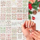 30 Sheets Nail Art Stickers 3d Self Adhesive Nail Decals Santa Claus Christmas
