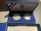 1886-1986 Us Mint Liberty 2-pc Proof Coin Set Silver   Half Dollar In Box W coa