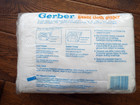 6 X Gerber Gauze Weave Prefolded White Pinless Cloth Diapers Vtg 1990