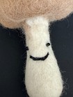 Smiley Face Mushroom Keychain Keyring Key Chain Fob Charm Toadstool Purse Access