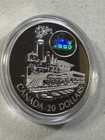 2001 Canada  20 The Scotia Train Silver Proof Coin With Hologram