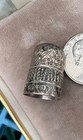 Vintage English Sterling 925 Sewing Thimble Size 9 James Fenton Jf Birmingham