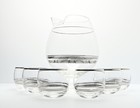 1950s Dorthy Thorpe Mid-century Vintage 7-piece Martini Pitcher Roly Poly Set