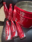 Coca-cola Christmas Polar Bear Collection Lot Aluminum Bottles Tin Bucket Bears