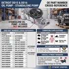 A4721805601 Oil Pump Fits Detroit Dd15 Dd16 Engine Freightliner Cascadia 14 8l