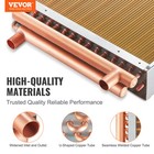 Vevor 16x16  Water To Air Heat Exchanger 3 8  Copper Ports Coil Wood Furnace