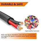 18 Gauge 3 Conductor Electrical Wire  50ft Black Stranded Low Voltage 18 3 Cable