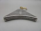 Rare  Nos Vtg Squibb Keychain W  Sapphire Nail File Advertising Medical Silver