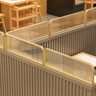Restaurant Booth Screening Divider Partition Small Glass Screen Home Decor